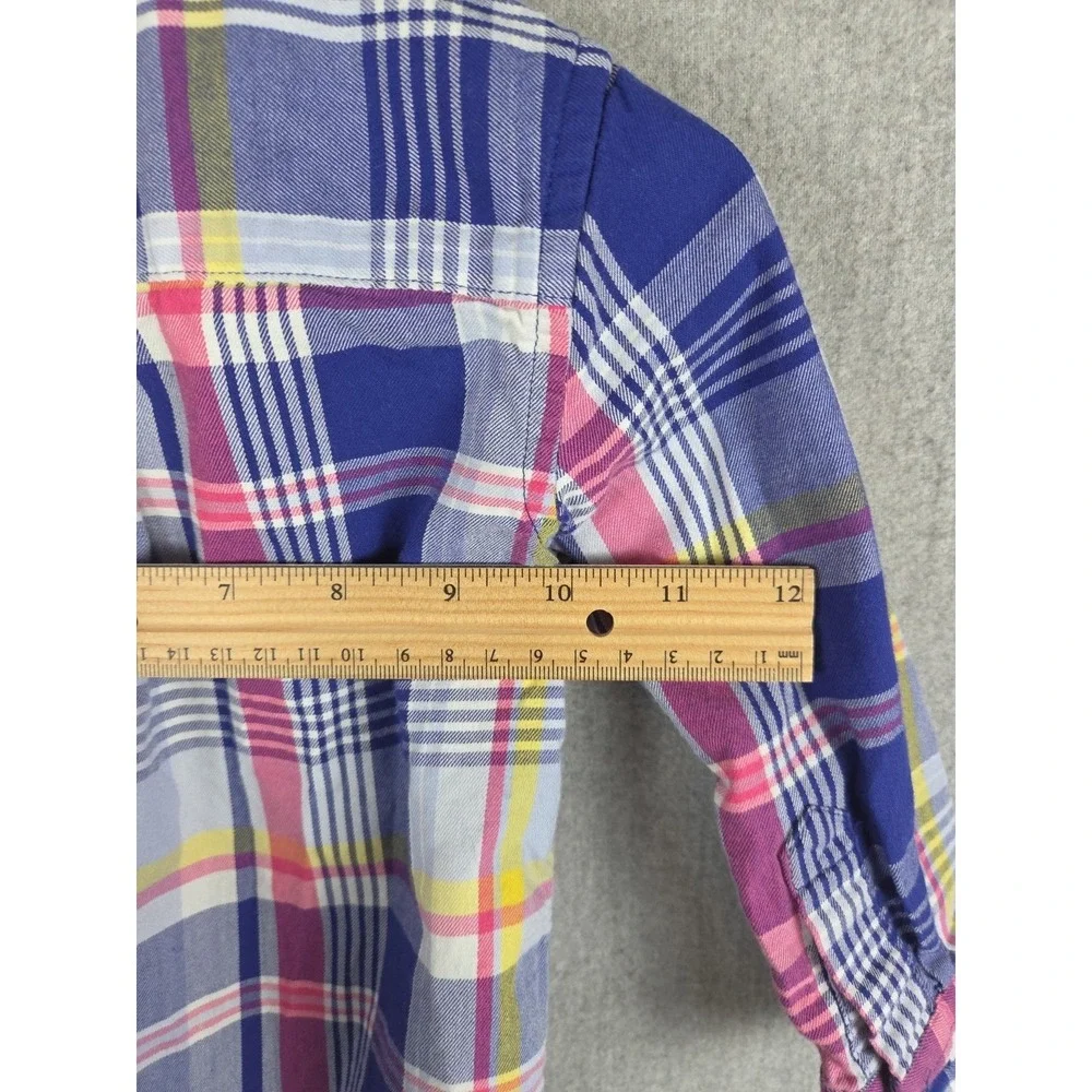 Ralph Lauren Toddler 18‎ Months Oxford Shirt Blue Pink Plaid Preppy Pony Logo
